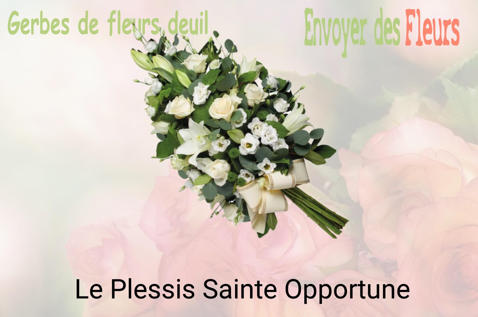 Gerbe de fleurs de deuil livrée à Le Plessis-Sainte-Opportune